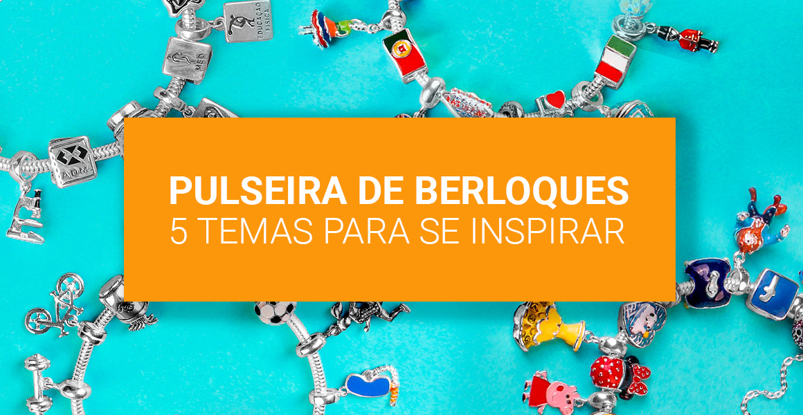 pulseira de berloques