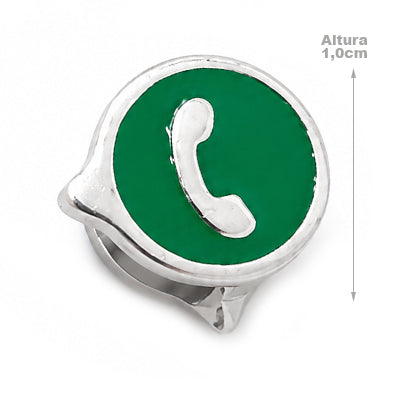 Berloque de Prata WhatsApp - 39518