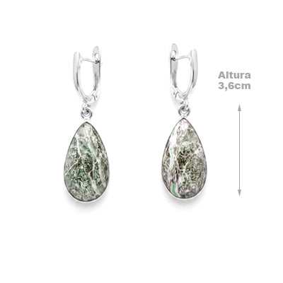 Brinco de Prata com Variscite - 40920