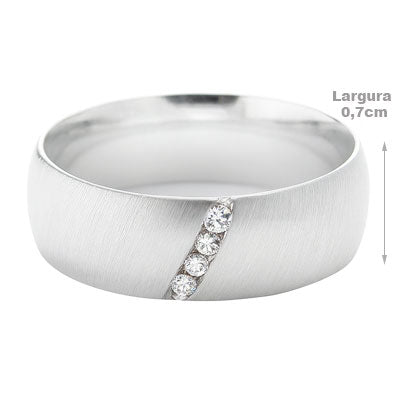 Confecção Aliança de Prata Anatômica - 41224