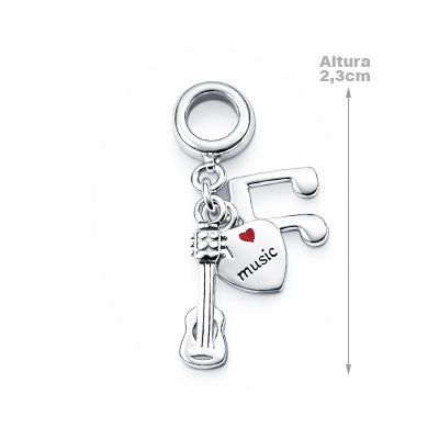 Berloque de Prata Musical-42600