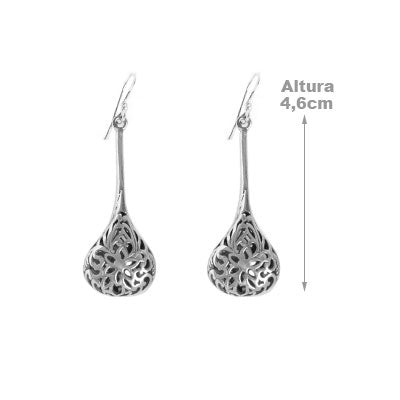 Brinco de Prata Vazada - 46368