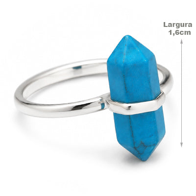 Anel de Prata com Turquesa - 47340