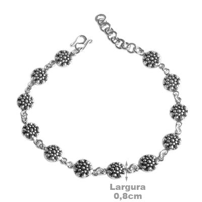 Pulseira de Prata Trabalhada