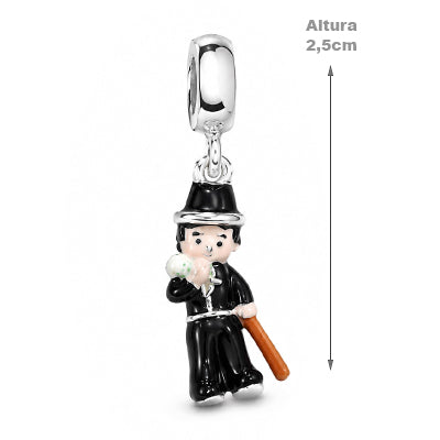 Berloque de Prata Charlie Chaplin - 49122