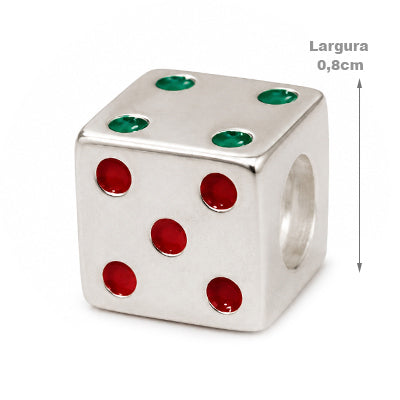 Berloque de Prata Dado - 49238