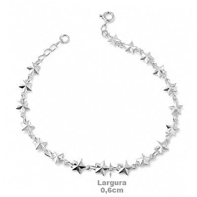 Pulseira de Prata Estrela - 51268