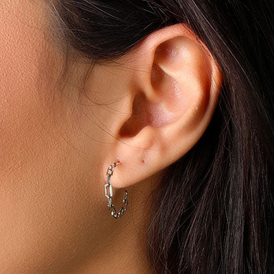 Argola de Prata Elo - 51437