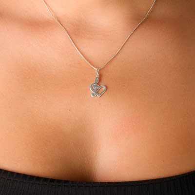 Pingente de Prata Clave de Sol