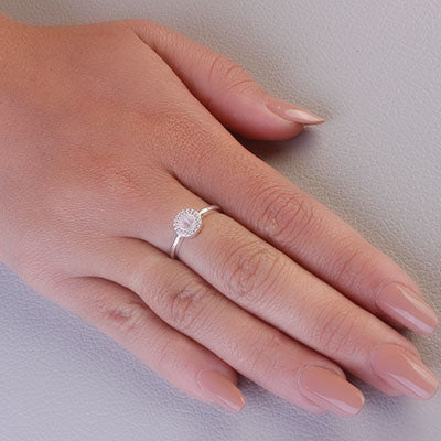 Anel de Prata Solitário - 54660