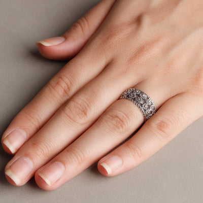 Anel de Prata Flor - 55457 - soprata