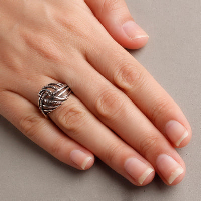 Anel de Prata Vazado - 55459 - soprata