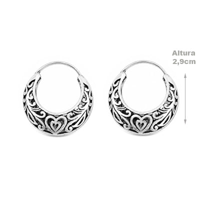 Argola de Prata Vazada - 55503