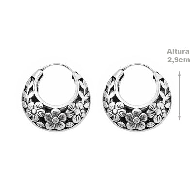 Argola de Prata Vazada - 55506