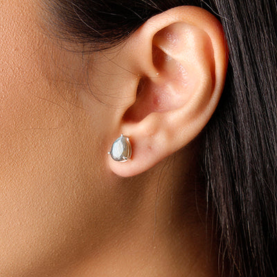 Brinco de Prata com Labradorita - 55591