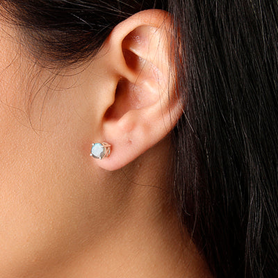 Brinco de Prata com Labradorita - 55710