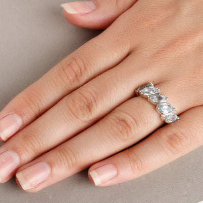 Anel de Prata com Topázio - 55731