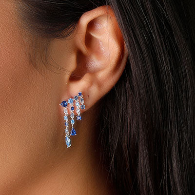 Brinco de Prata Contorno de Orelha (Ear Cuff)