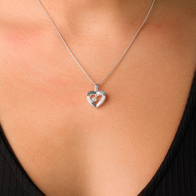Pingente de Prata Coração