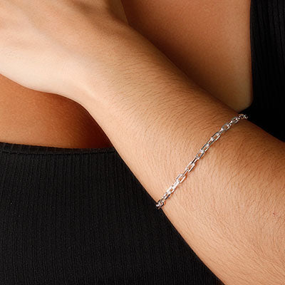 Pulseira de Prata Elos