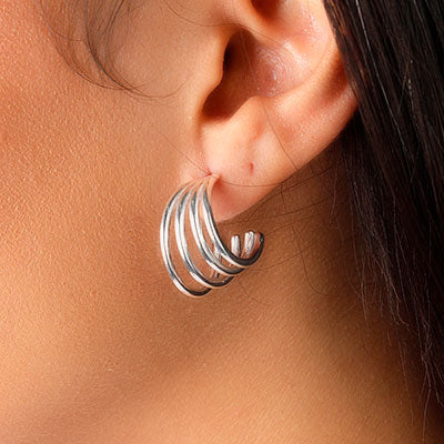 Argola de Prata Lisa