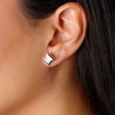 Brinco de Prata com Madrepérola