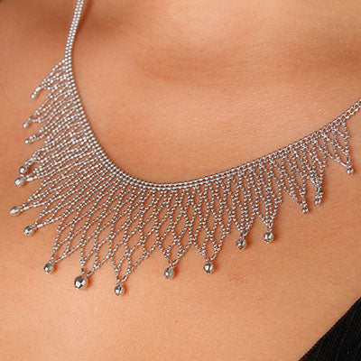 Gargantilha de Prata Trabalhada