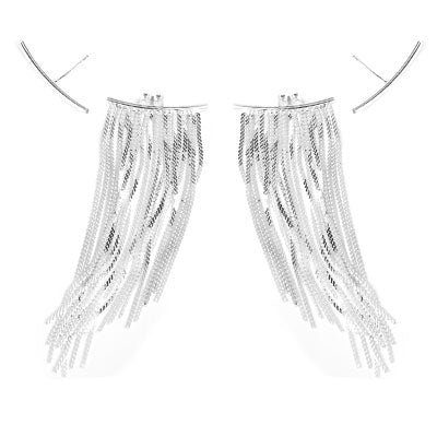 Brinco de Prata Contorno de Orelha (Ear Cuff)