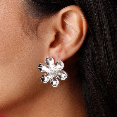 Brinco de Prata Flor - 56842
