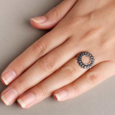 Anel de Prata Trabalhado - 56846 - soprata