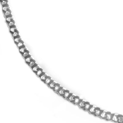 Tornozeleira de Prata em Elos.