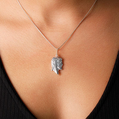 Pingente de Prata Face de Cristo