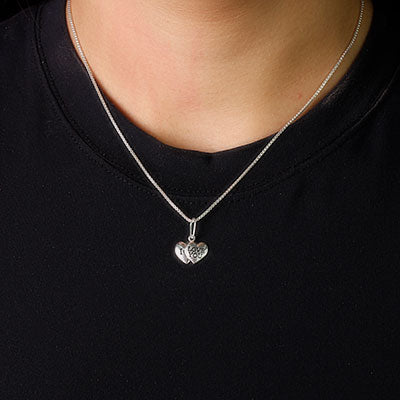 Pingente de Prata Corações