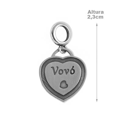 Berloque de Prata Coração