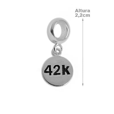 Berloque de Prata Placa 42K