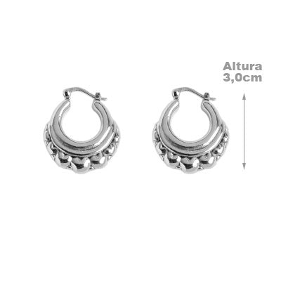 Argola de Prata Trabalhada