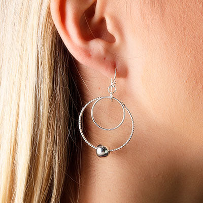 Brinco de Prata Trabalhado