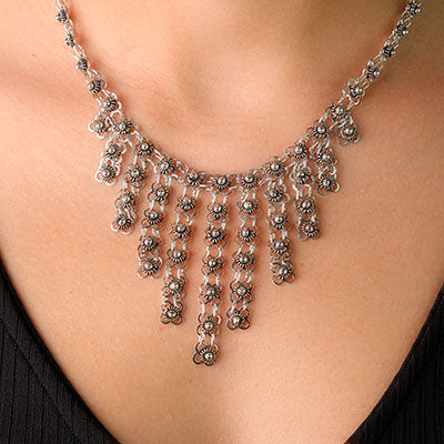 Gargantilha de Prata Indiana