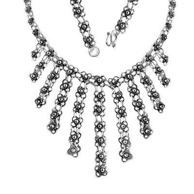 Gargantilha de Prata Indiana