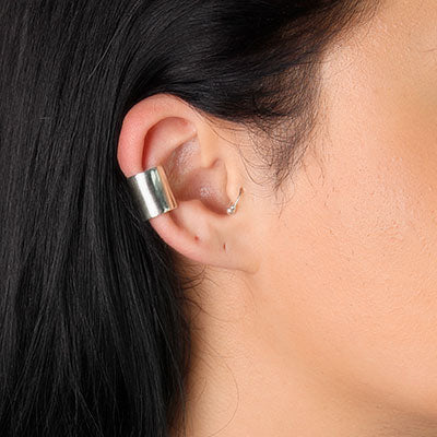 Piercing de Prata Pressão para Orelha