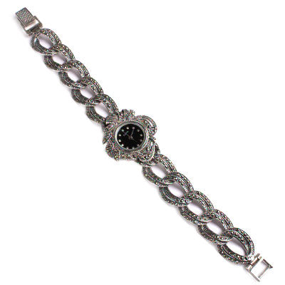 Relógio de Prata com Marcassitas