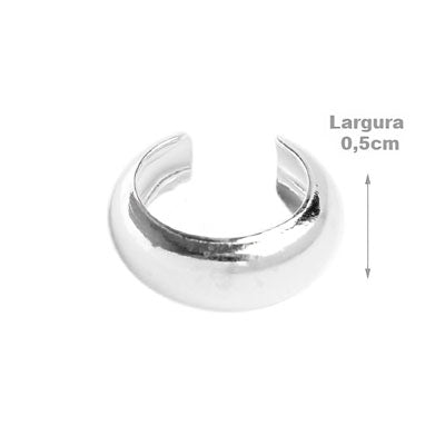 Piercing de Prata Pressão para Orelha