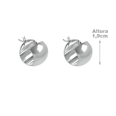 Argola de Prata Lisa