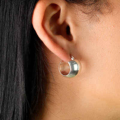 Argola de Prata Lisa