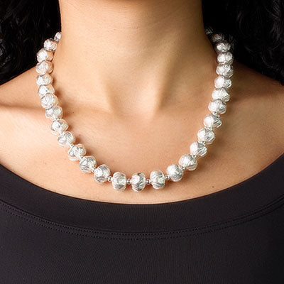 Gargantilha de Prata Bola