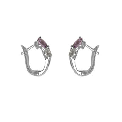 Argola de Prata com Pedras