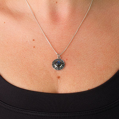 Pingente de Prata com Labradorita