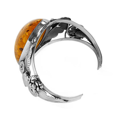 Bracelete de Prata com Âmbar