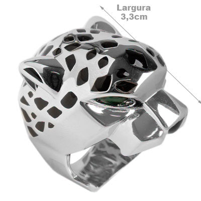 Anel de Prata Onça