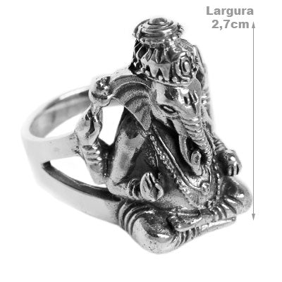 Anel de Prata Ganesha